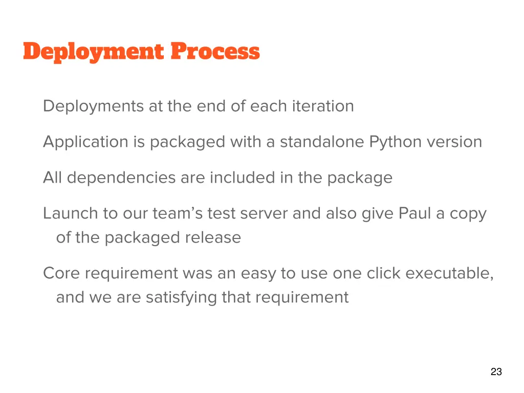 deployment process