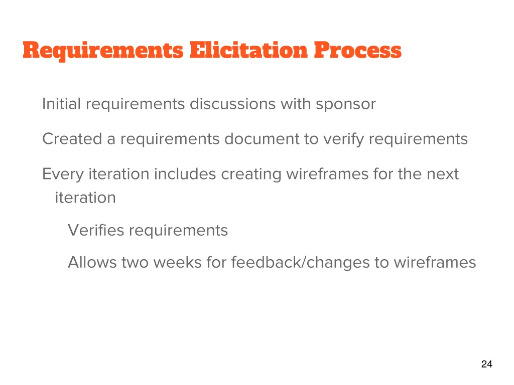 requirements elicitation process