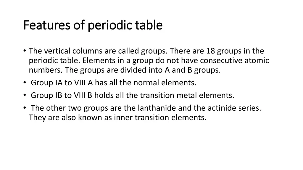 features of periodic table features of periodic 1