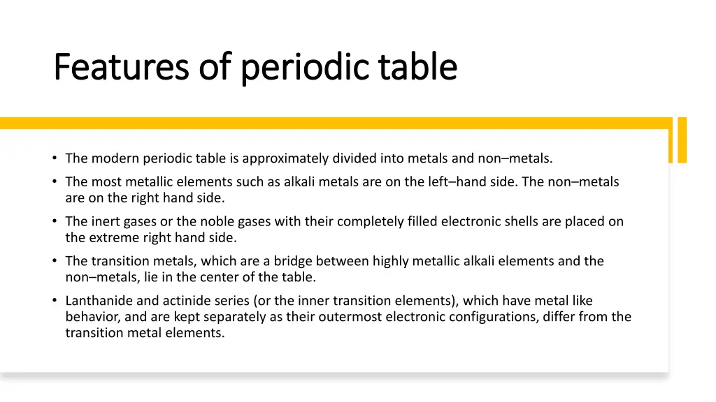 features of periodic table features of periodic 2