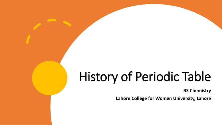 history of periodic table history of periodic