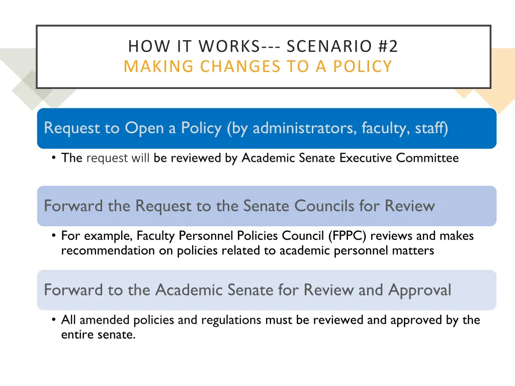 how it works scenario 2 making changes to a policy