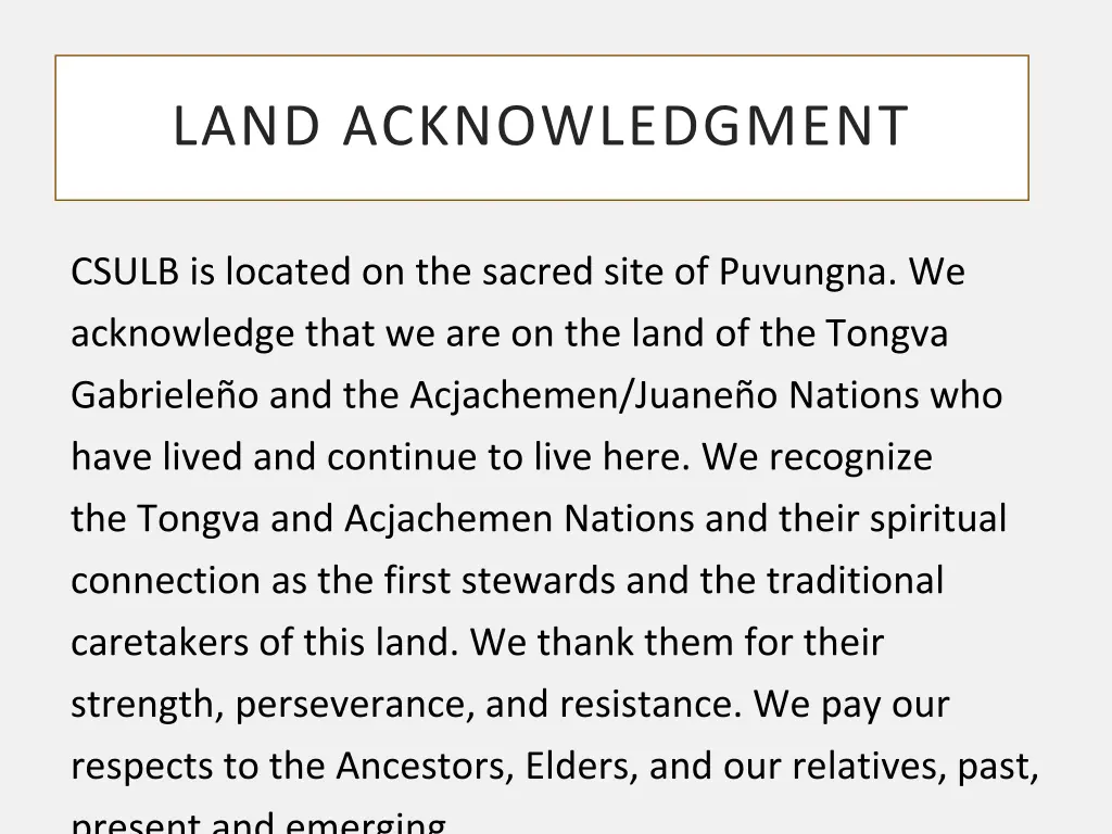 land acknowledgment