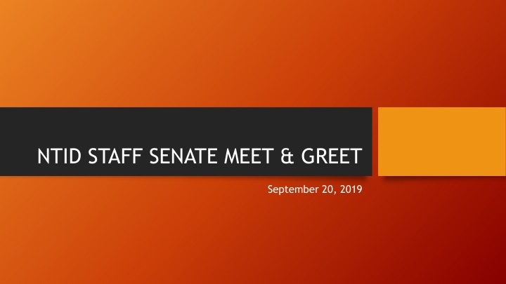 ntid staff senate meet greet