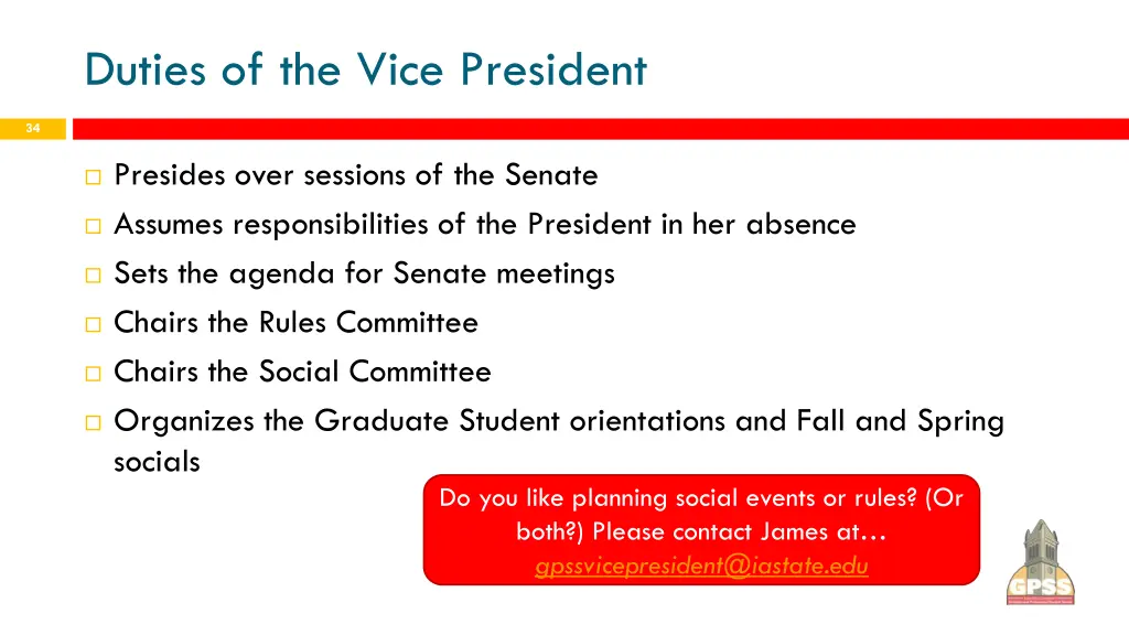 duties of the vice president