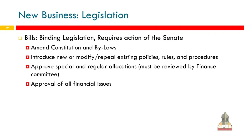 new business legislation