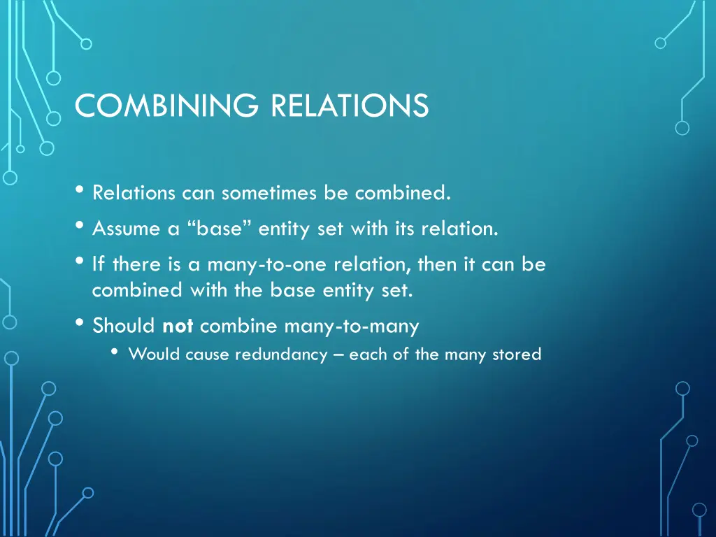 combining relations