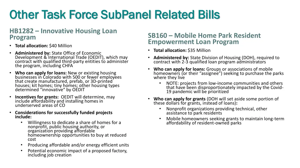 other task force other task force subpanel