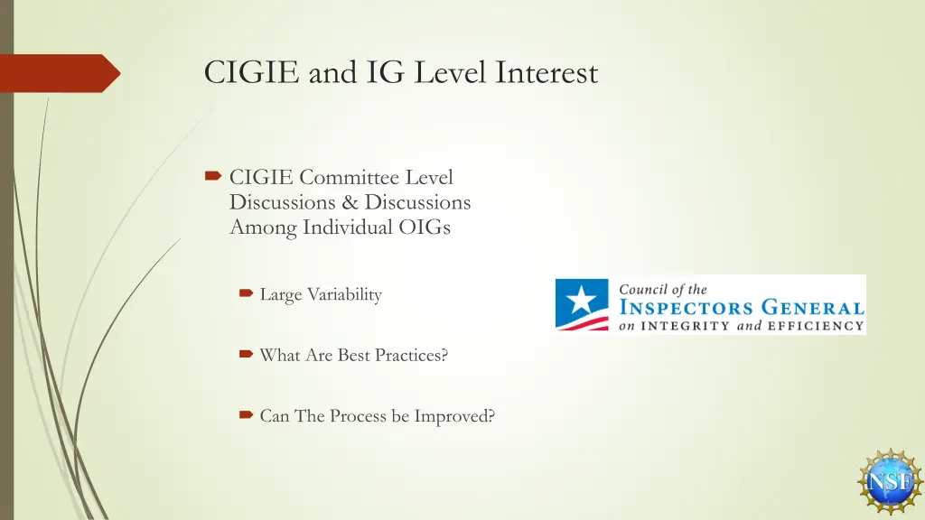 cigie and ig level interest