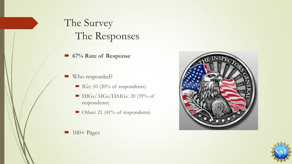 the survey the responses