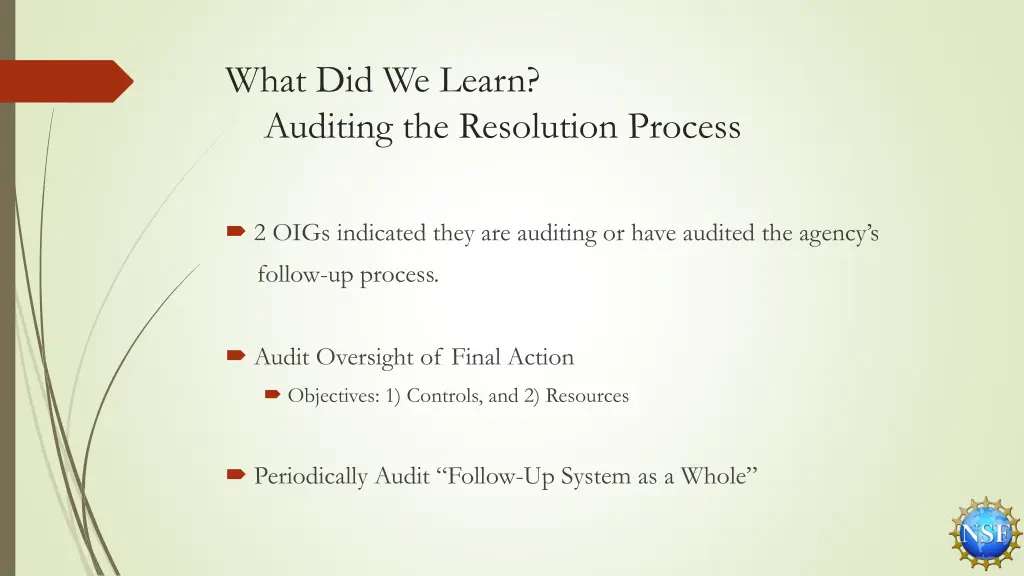 what did we learn auditing the resolution process