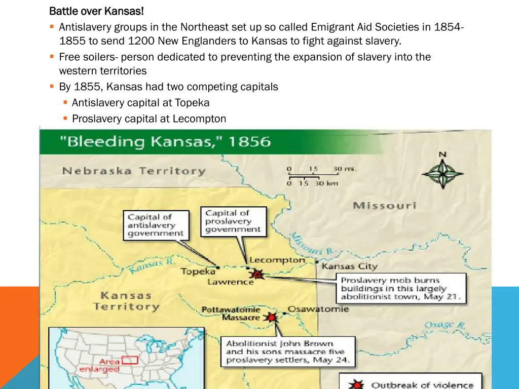 battle over kansas battle over kansas antislavery