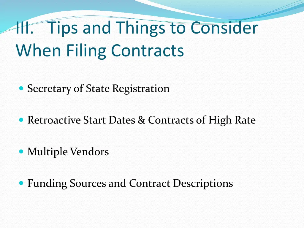 iii tips and things to consider when filing