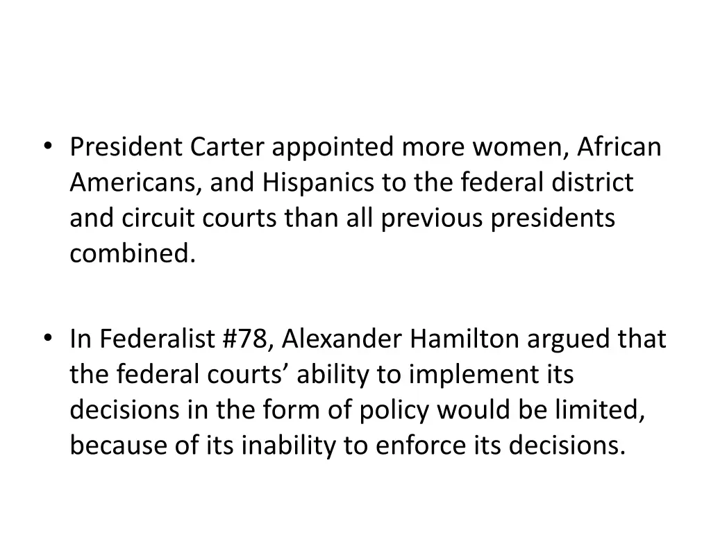 president carter appointed more women african