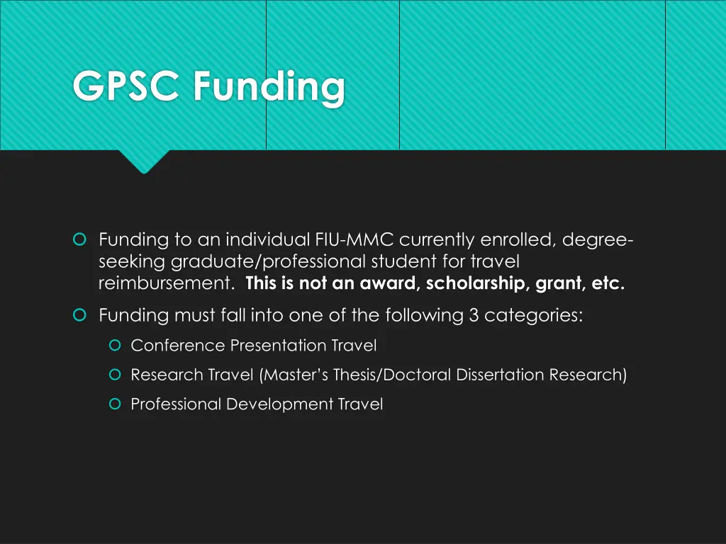 gpsc funding