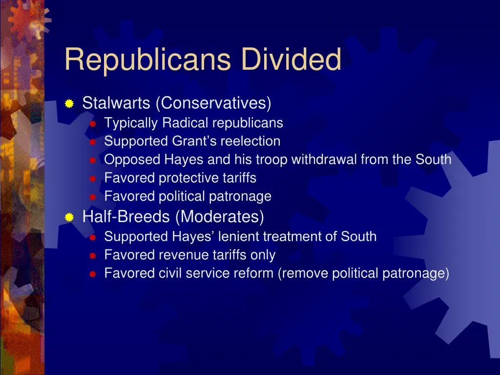 republicans divided