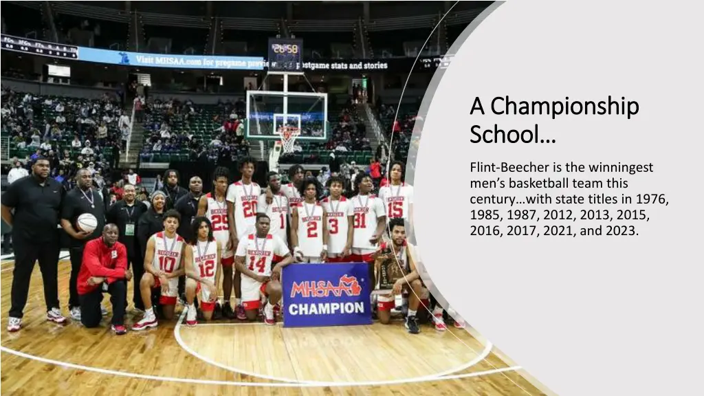 a championship a championship school school