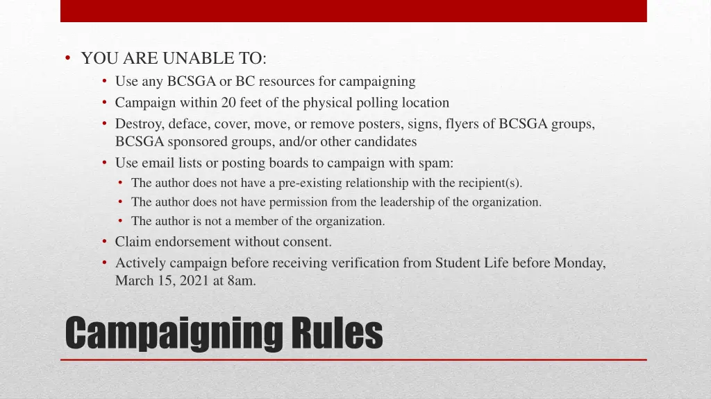 you are unable to use any bcsga or bc resources