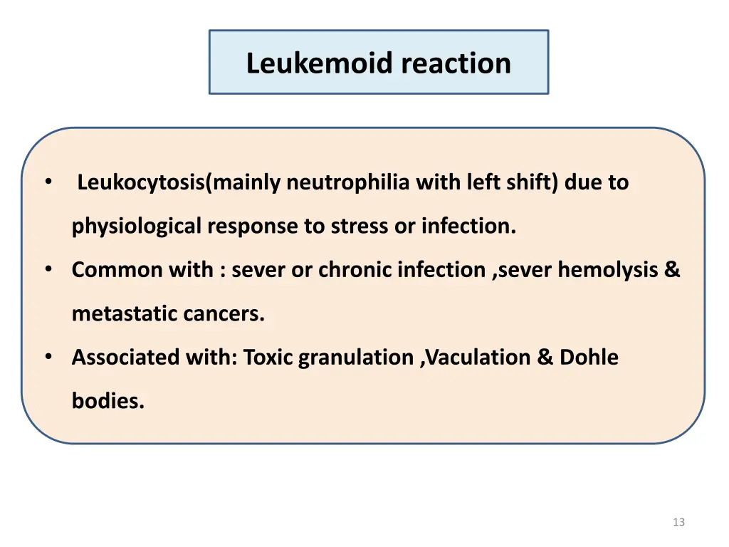 leukemoid reaction