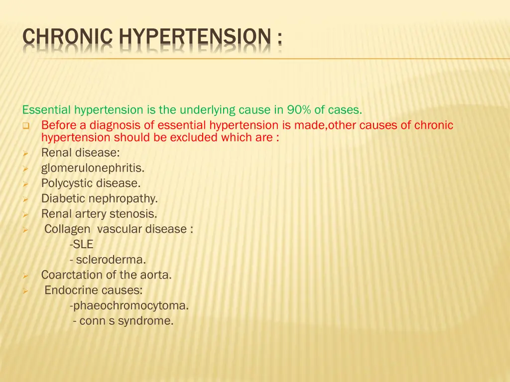 chronic hypertension