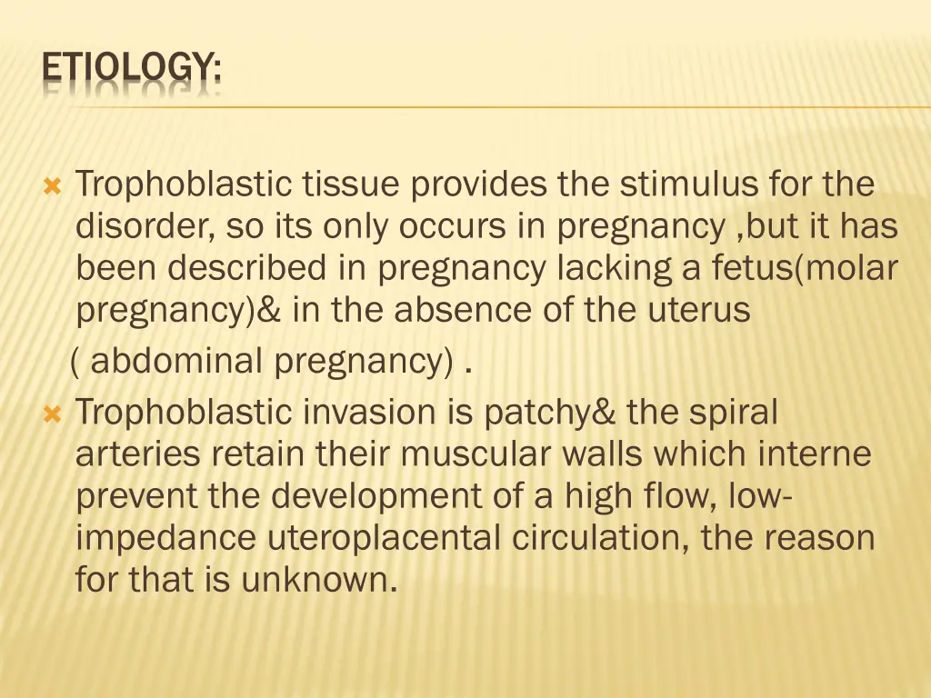 etiology