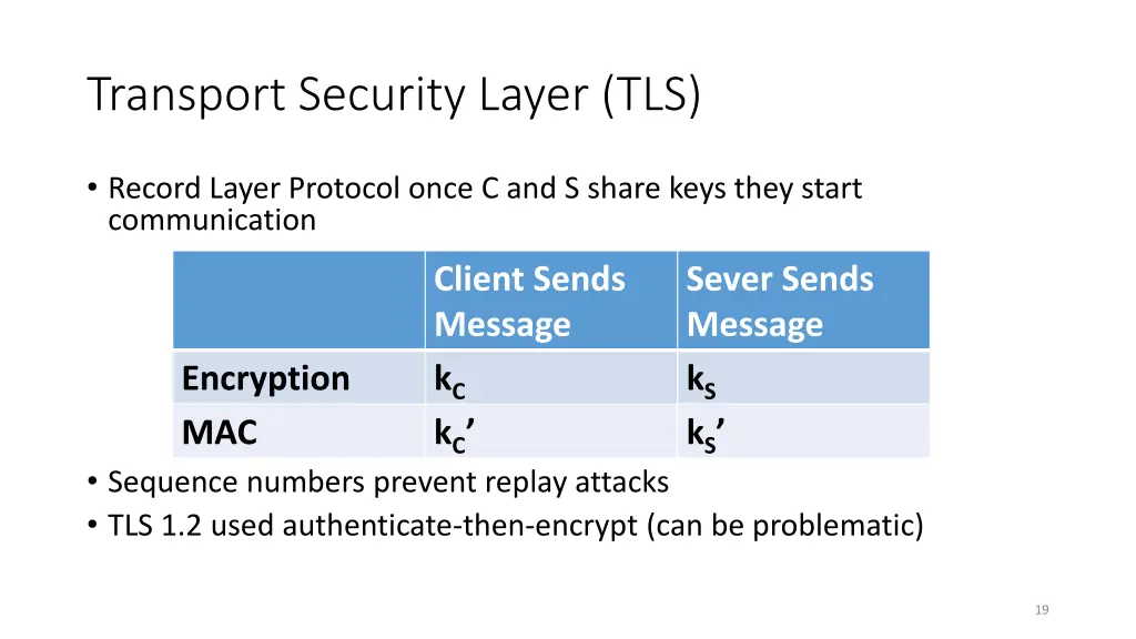 transport security layer tls 7