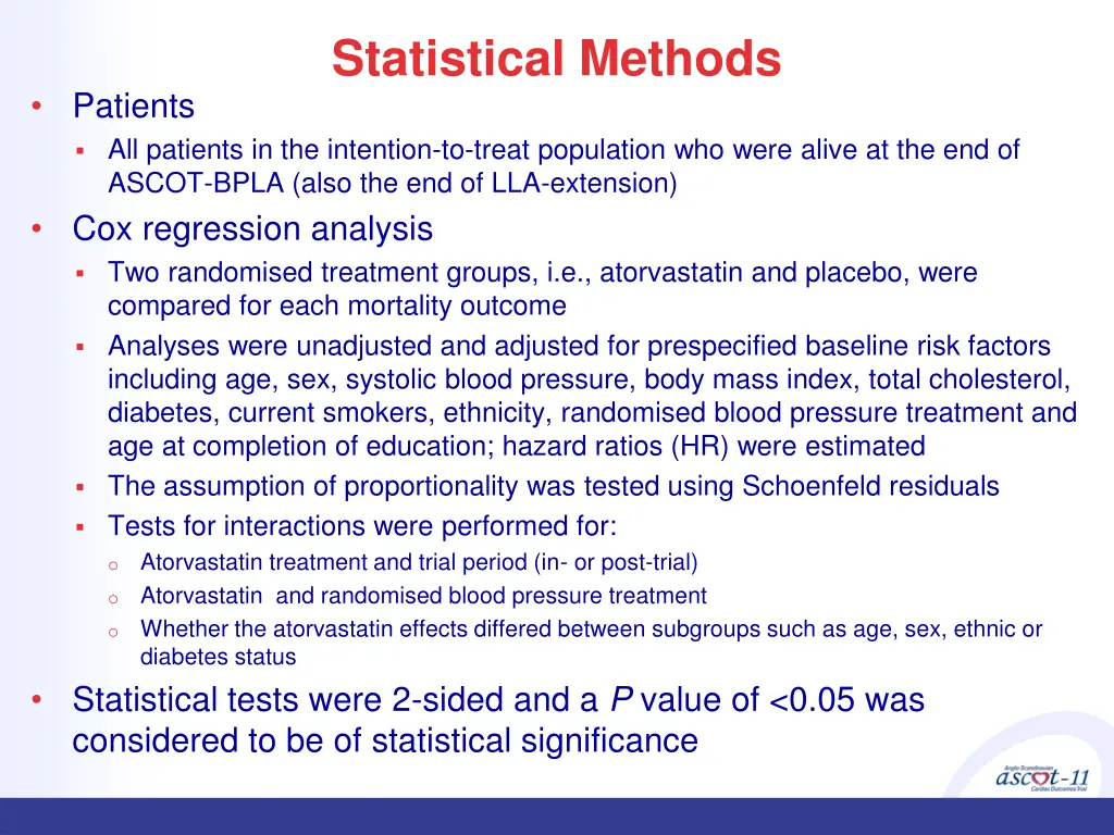 statistical methods