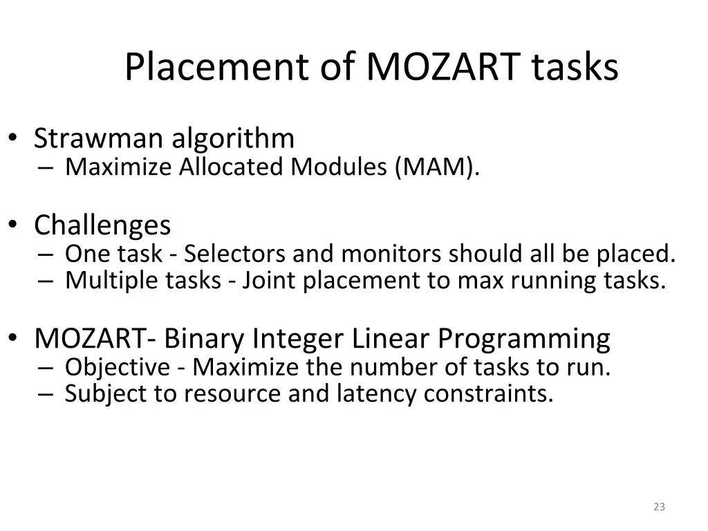 placement of mozart tasks 1