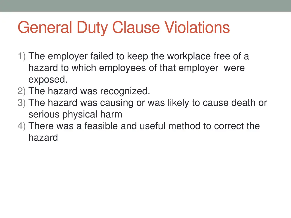 general duty clause violations