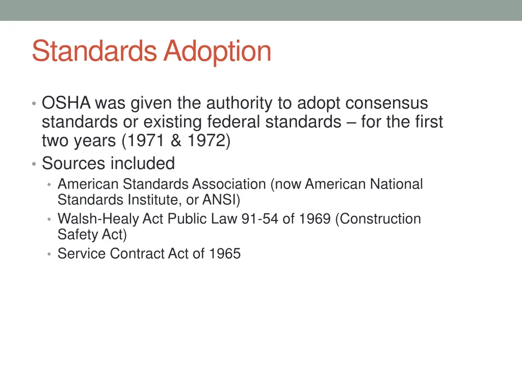 standards adoption