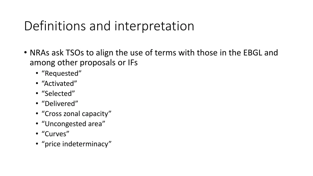 definitions and interpretation