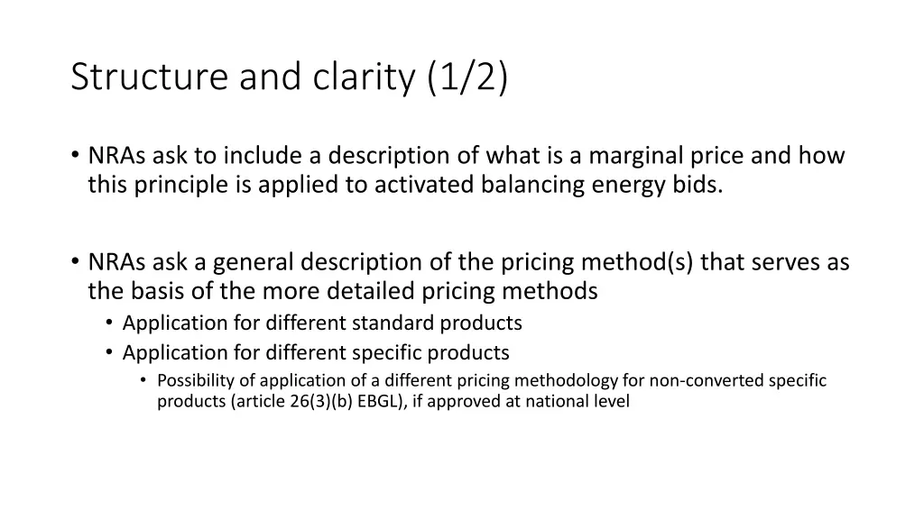 structure and clarity 1 2