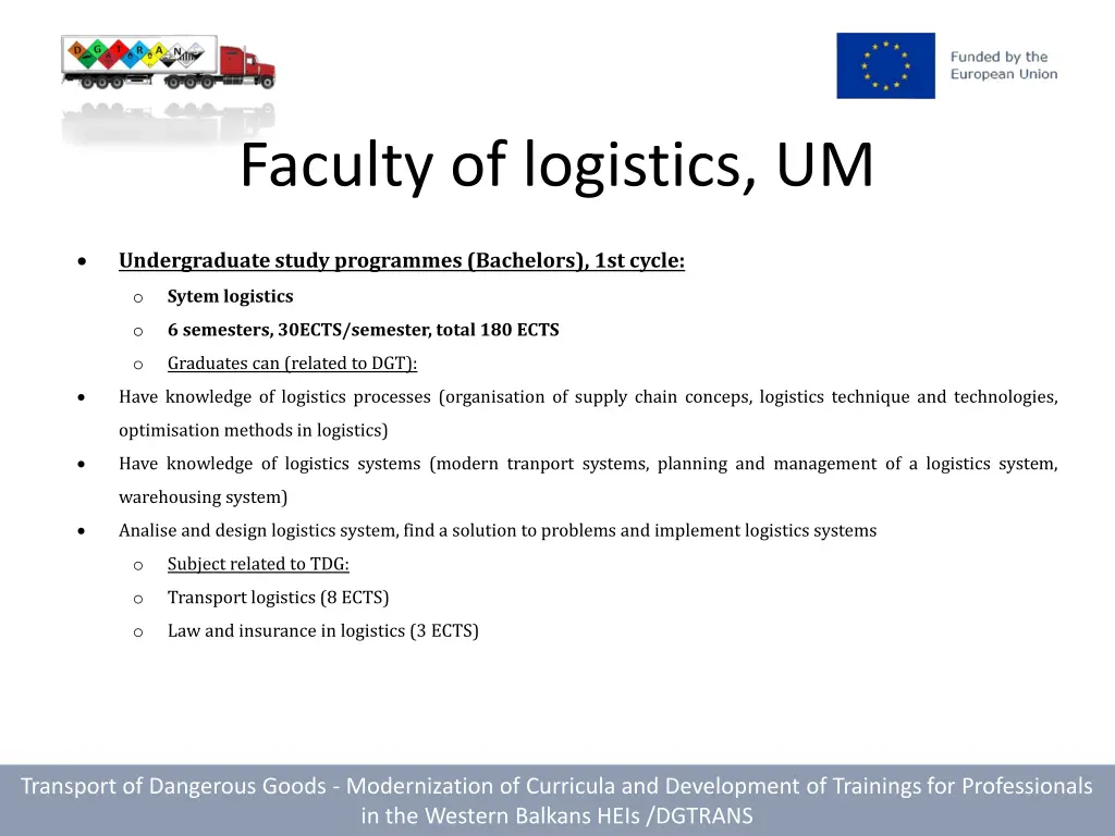 faculty of logistics um 2