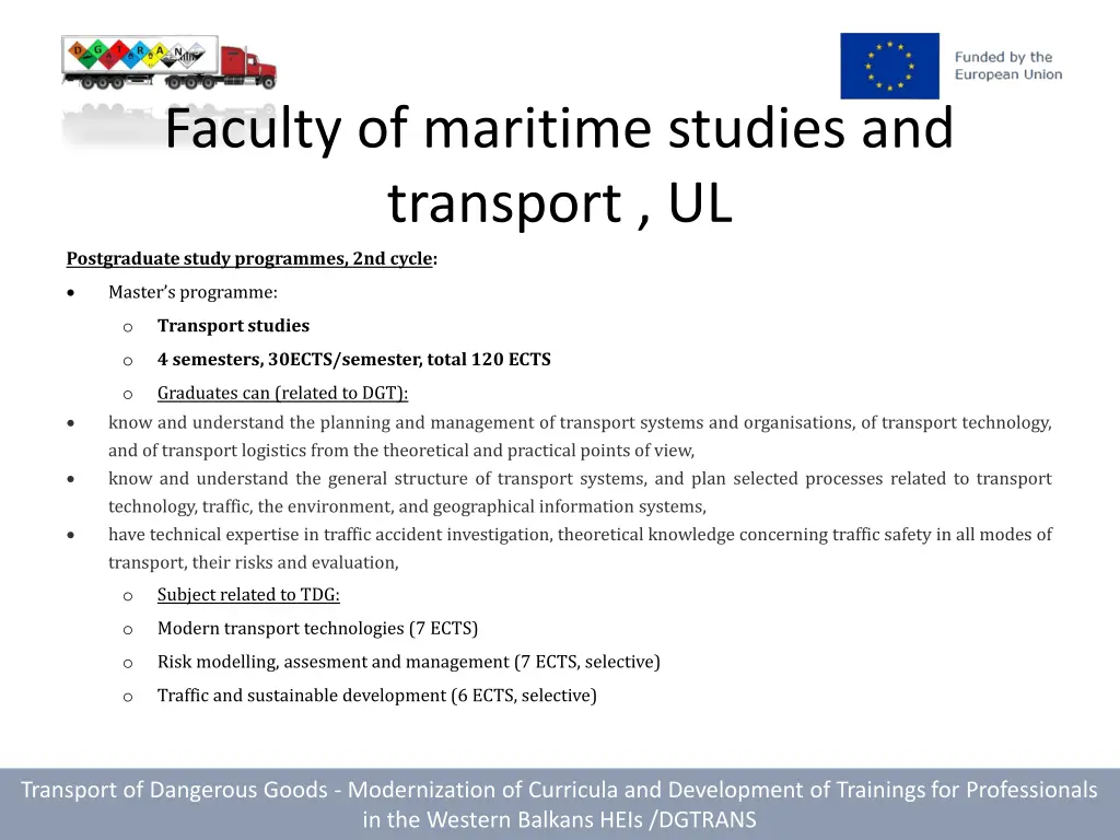 faculty of maritime studies and transport 2