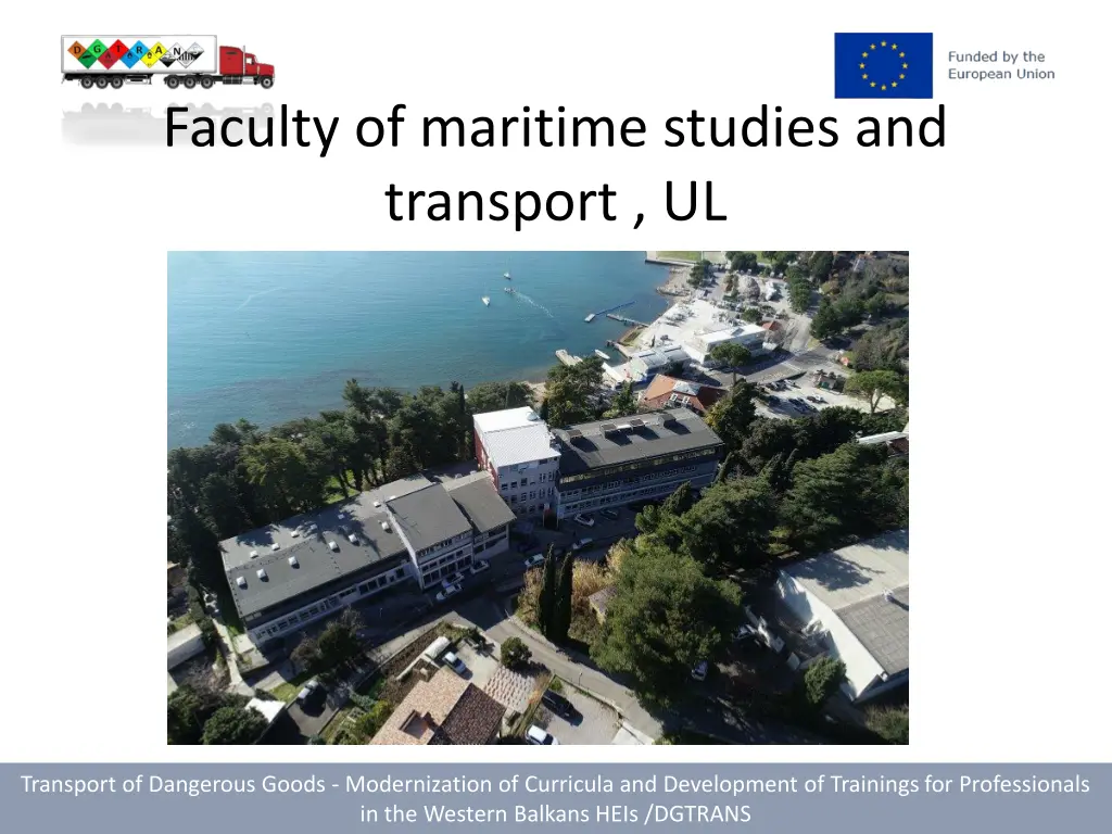 faculty of maritime studies and transport ul