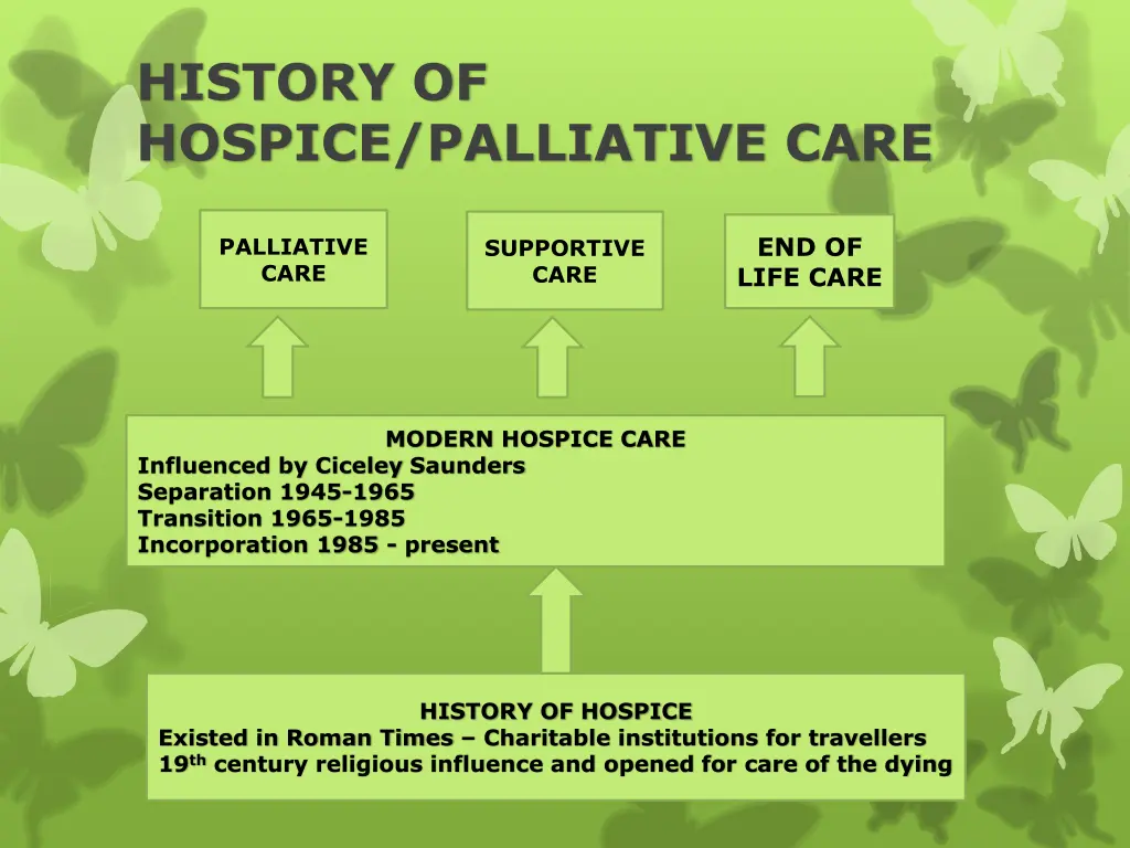 history of hospice palliative care