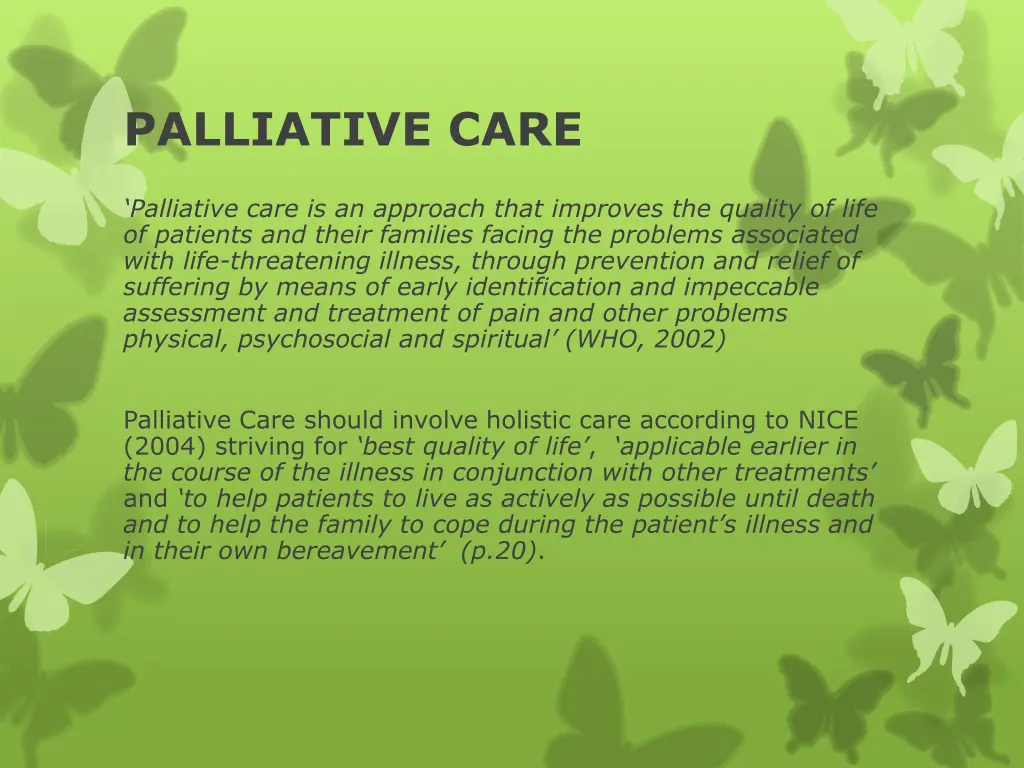 palliative care 1