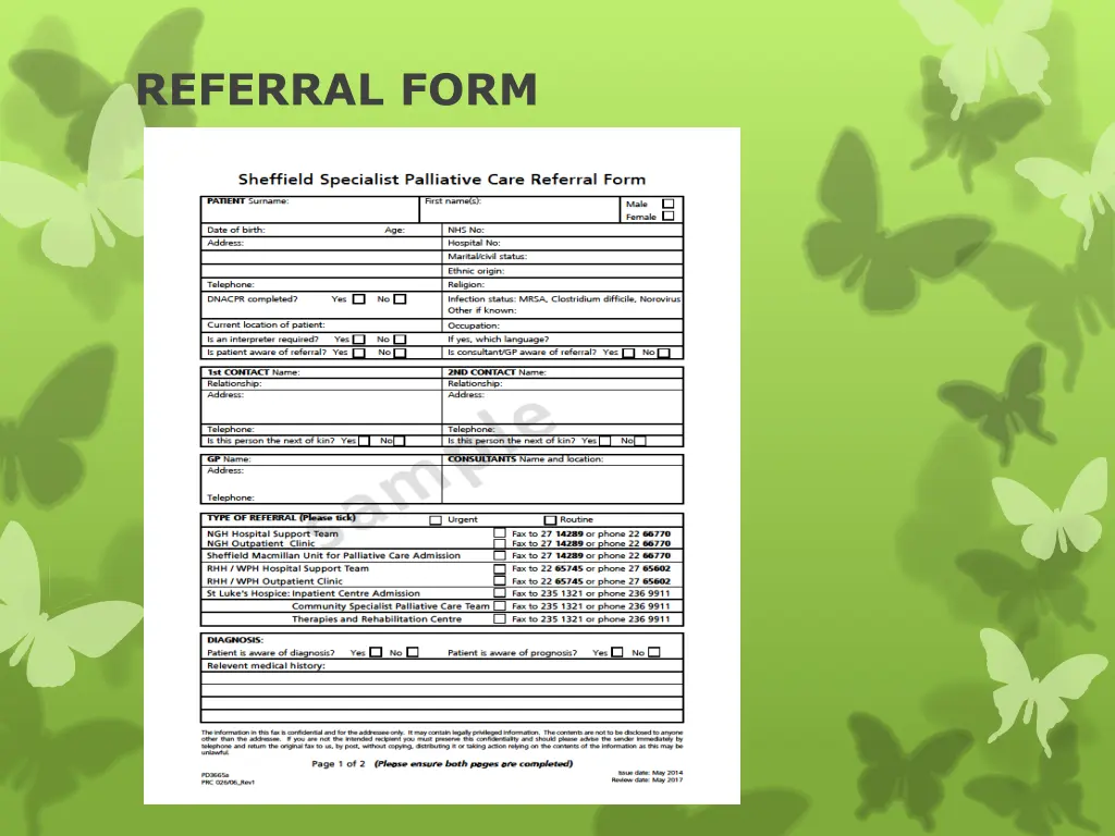 referral form