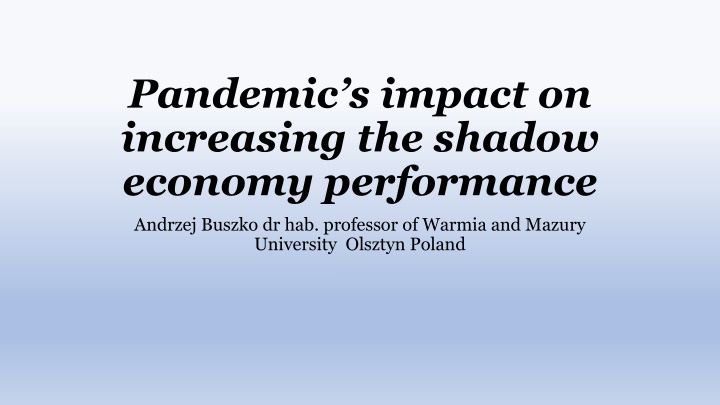 pandemic s impact on increasing the shadow