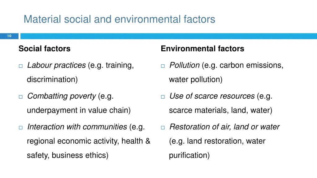 material social and environmental factors 1