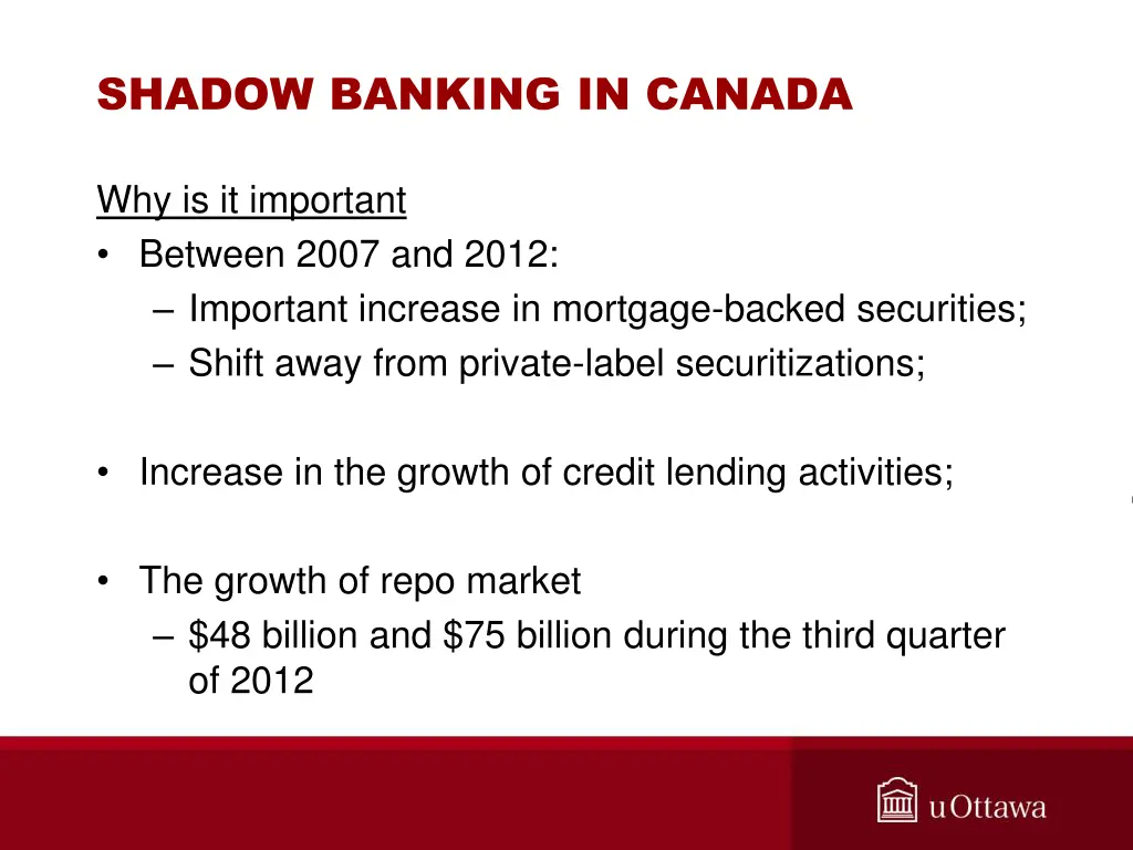 shadow banking in canada 1