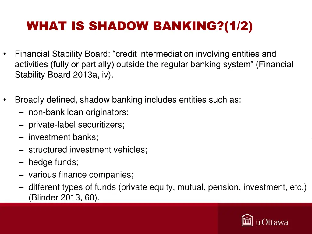 what is shadow banking 1 2