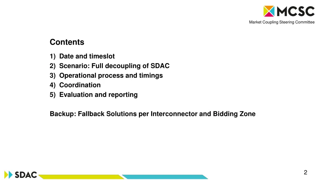 market coupling steering committee 1