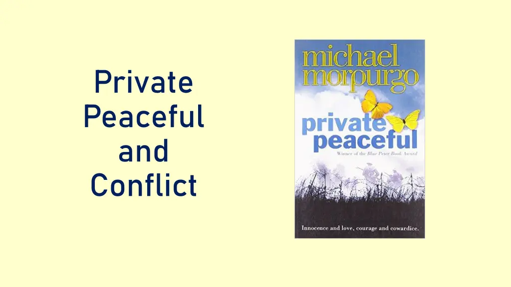 private peaceful and conflict