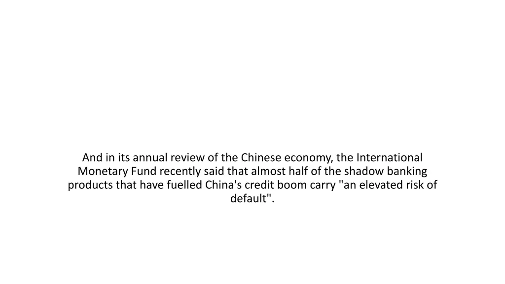 and in its annual review of the chinese economy