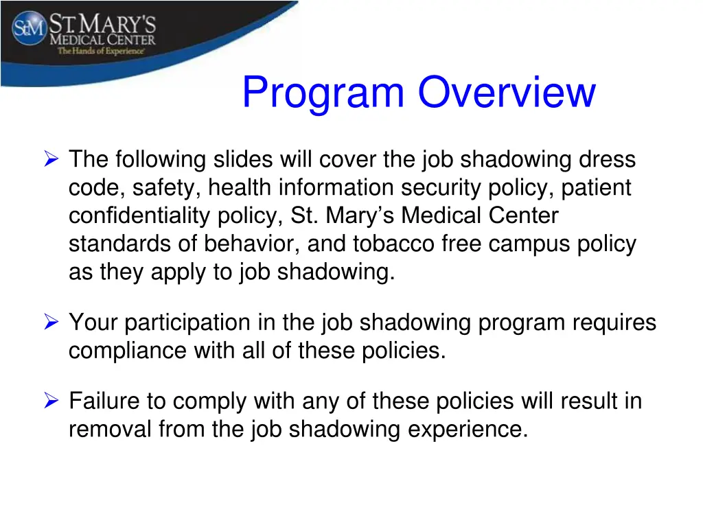 program overview