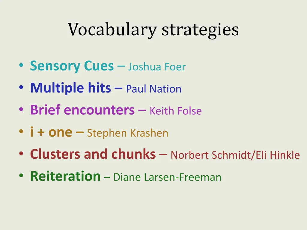 vocabulary strategies