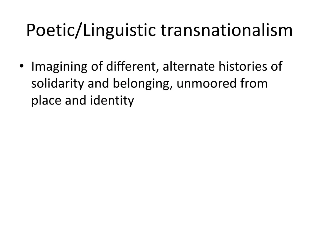 poetic linguistic transnationalism