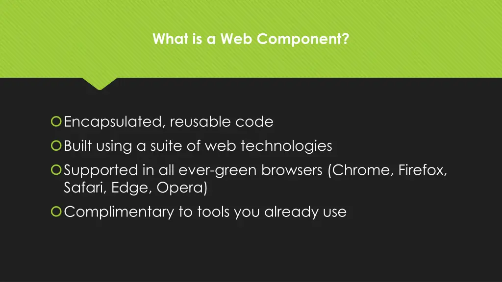 what is a web component