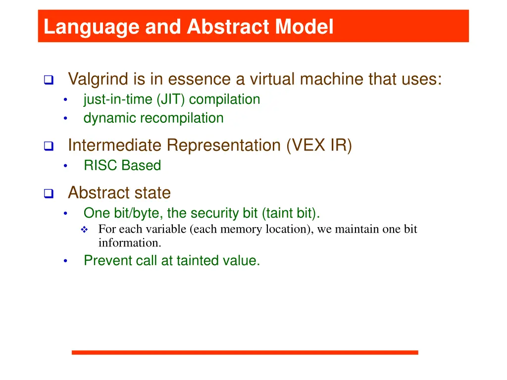 language and abstract model